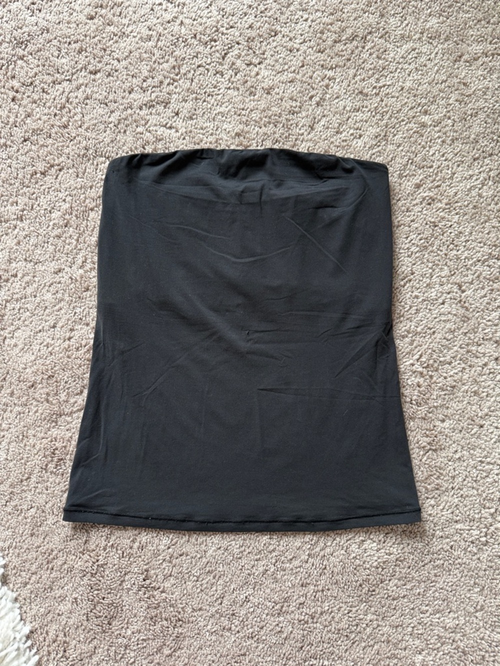 SKIMS Black Strapless Tube Top - Seamless Stretch